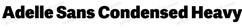 Adelle Sans Condensed Heavy字体转换